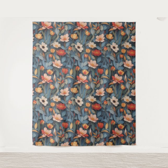 Padrão Floral 4 Tapeçaria (Frente)