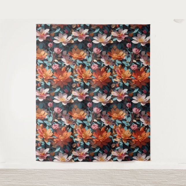 Padrão Floral 5 Tapeçaria (Frente)