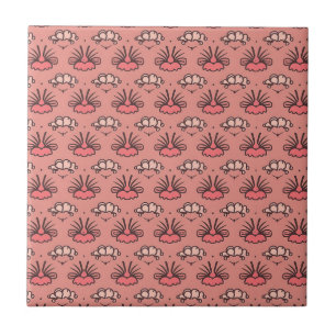 Padrão Floral abstrato - Estético Rosa Suave