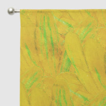 Padrão Floral Amarelo Palma Dourada Moderna