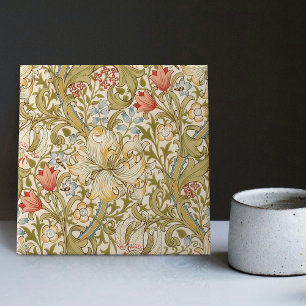 Padrão Floral Art Nouveau de Lírio de William Morr