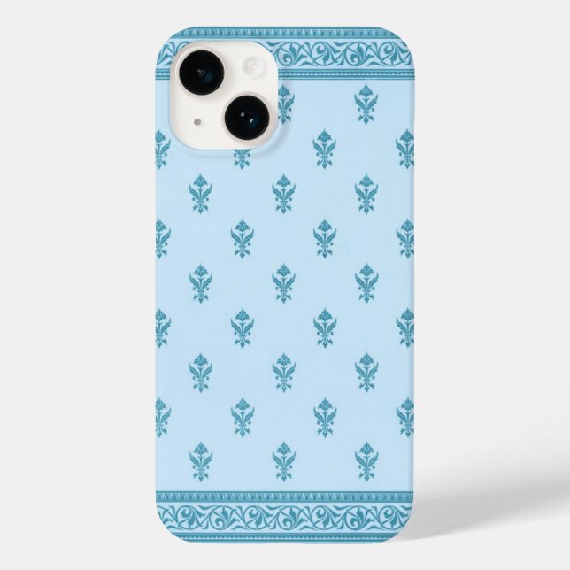 Padrão Floral Azul (Verso)
