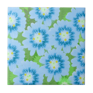 Padrão Floral Azul