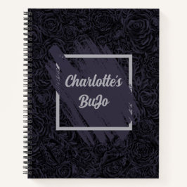 Padrão Floral Azul do Marinho Profundo do Moody