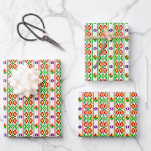 Padrão Floral Boho Moderno de Bordado Cruzado Sem