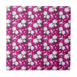 Padrão Floral Botânico de Design Elegante Branco