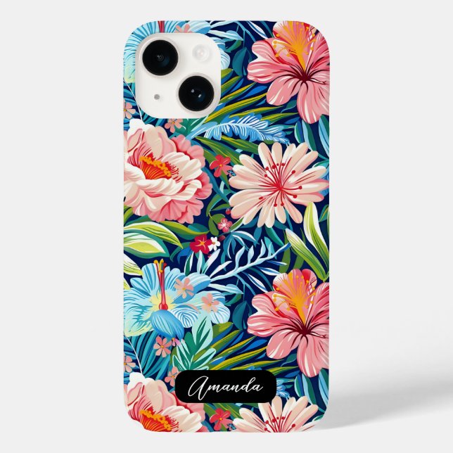 Padrão Floral Botânico Flores de Verão (Verso)