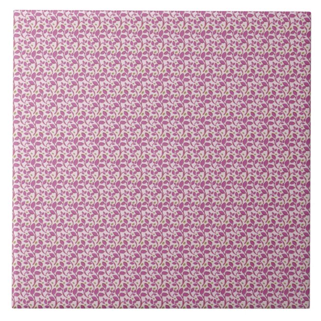 Padrão Floral Botânico Rosa de Videira Design Natu (Frente)