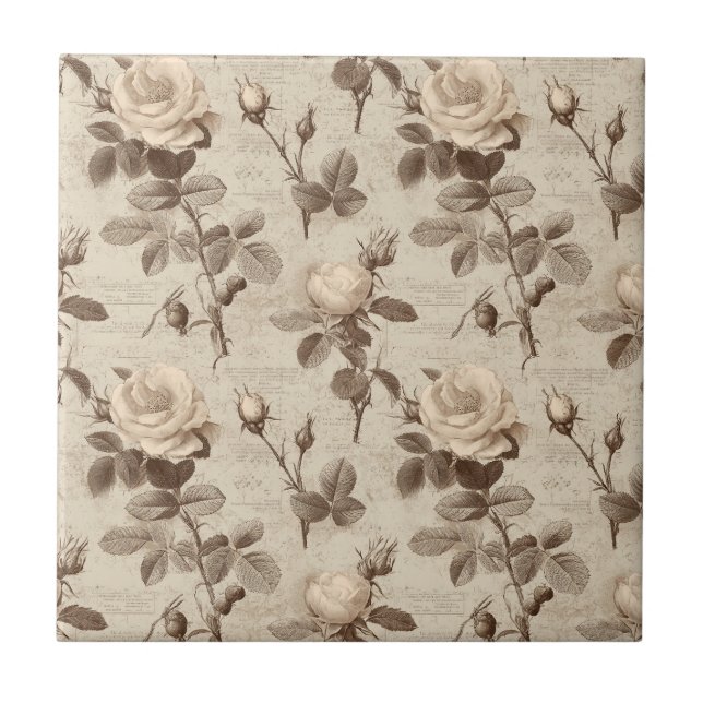 Padrão Floral Botânico Vintage (5) (Frente)