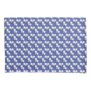 Padrão Floral Branco Elegante em Fundo Preto