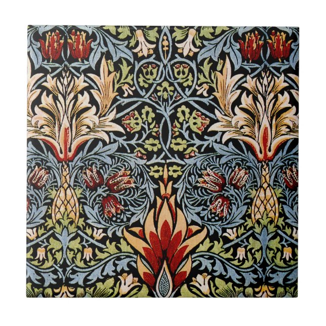 Padrão Floral Cabeça de Cobra de William Morris (Frente)