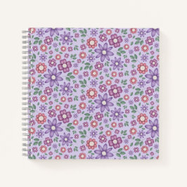 padrão floral caprichoso lavanda sonhador