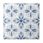Padrão floral clássico azul branco<br><div class="desc">Fundo branco. Decorrido com os florais azuis clássicos do estilo retrô</div>