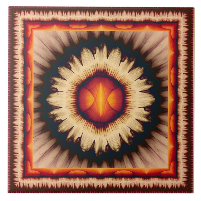 Padrão floral colorido (Frente)