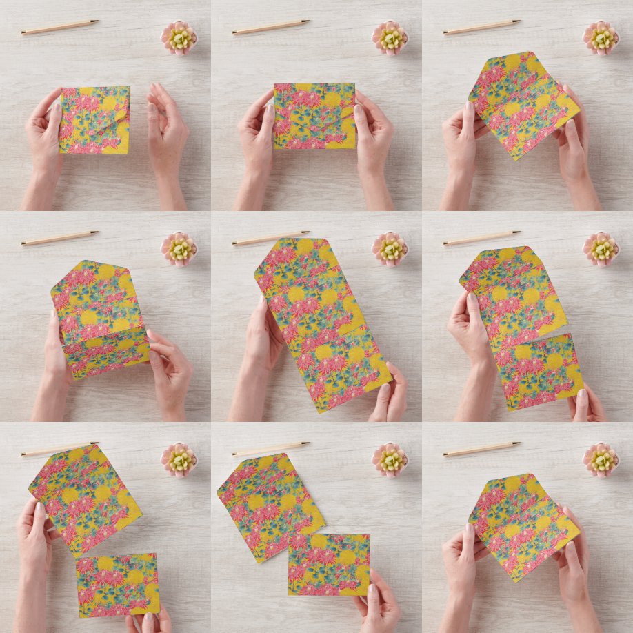 Padrão Floral Colorido Magia de Impressão Apron Al