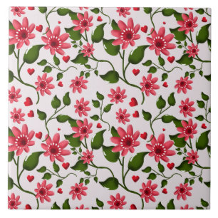 Padrão Floral Colorido Sem Costura Flor Brilhante