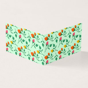 Padrão floral com flores rosa coloridas