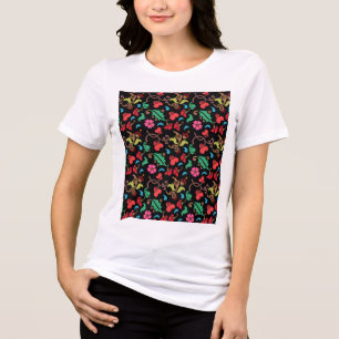 Padrão Floral Com Fundo De Cor Suave - 45673