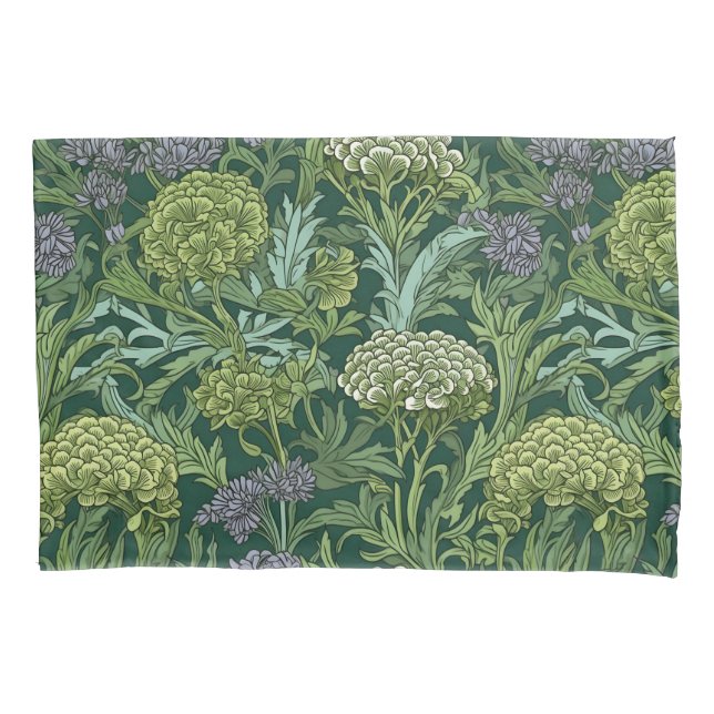 Padrão floral contínuo no estilo de William Morris (Frente-Esquerda)