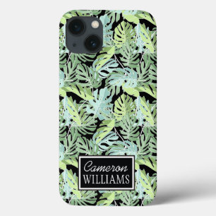 Padrão Floral da Selva Adicione seu nome