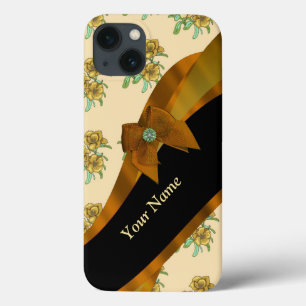 Padrão floral da vinha castanha bonito