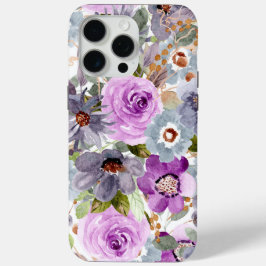 Padrão Floral de Aquarela