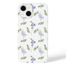 Padrão Floral de Aquarela de Flores Silvestres de 