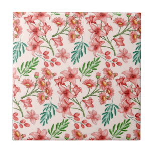 Padrão Floral De Aquarela Pintada À Mão- 54098