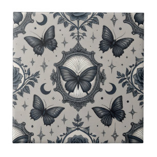 Padrão Floral de Borboleta Gótica (2)