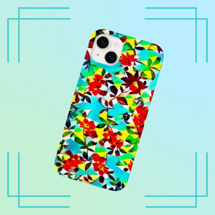 Padrão Floral de Coloração d'água Brilhante