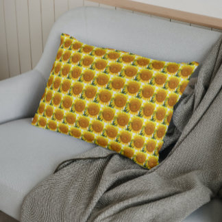 Padrão Floral de Girassol Amarelo Grande