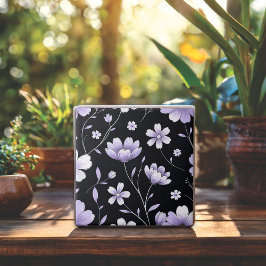 Padrão Floral de Lavanda Suave Whimsical