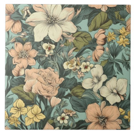 Padrão Floral de Lírio Botânico