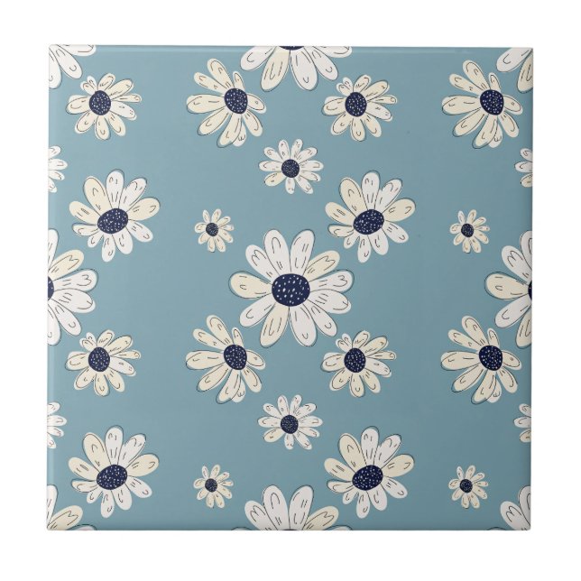 Padrão Floral de Margarida Minimalista (2) (Frente)