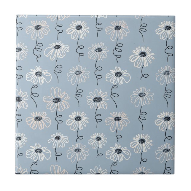 Padrão Floral de Margarida Minimalista (7) (Frente)