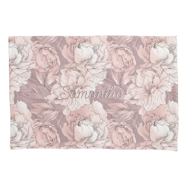 Padrão Floral de Nome Personalizado (Frente)