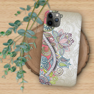 Padrão Floral de Ornamentado Clássico Cinzento