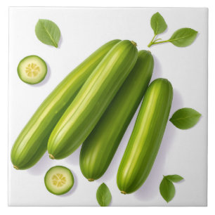 Padrão Floral de Pepino de Legume Leve