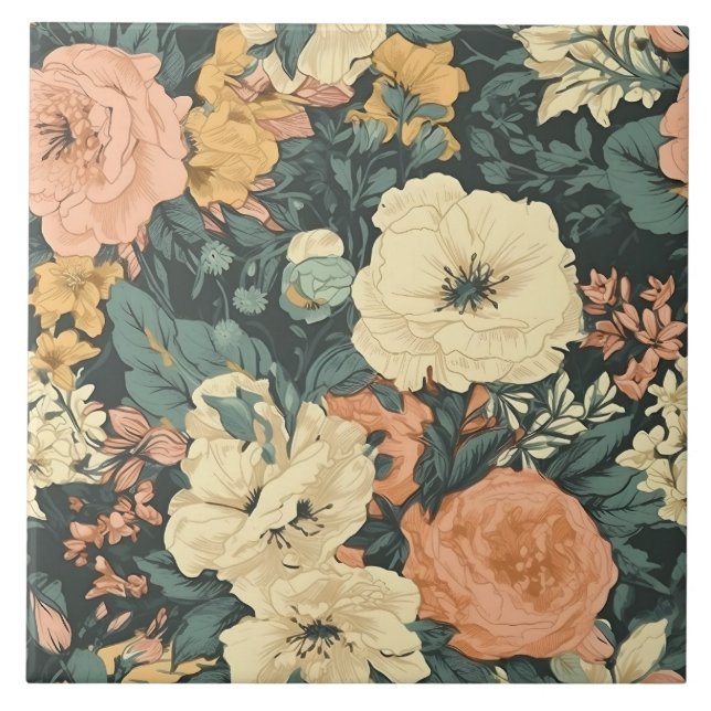 Padrão Floral de primavera Garden (Frente)