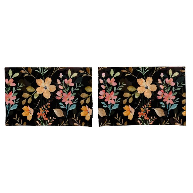 Padrão Floral de Superfície - Primavera de Aquarel (Frente - conjunto)