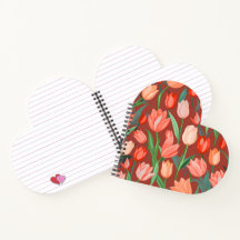 Padrão Floral de Tulipa Elegante – Primavera Verme