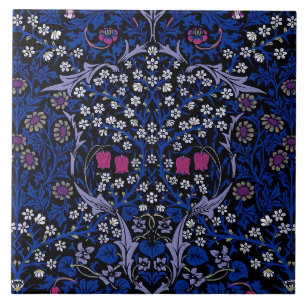 Padrão Floral de Vintage Azul, William Morris