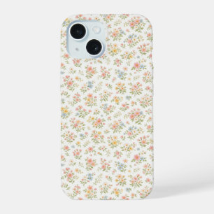 Padrão Floral Delicado e Fofo Sem Costuras