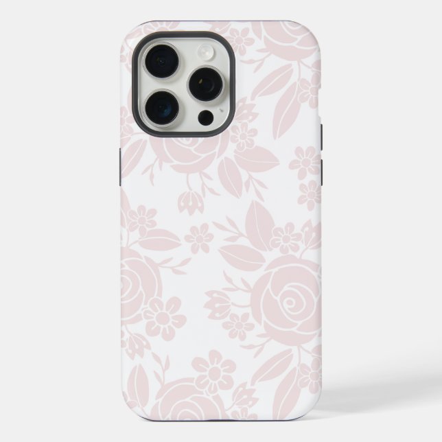 Padrão floral delicado pastel contínuo (Verso)