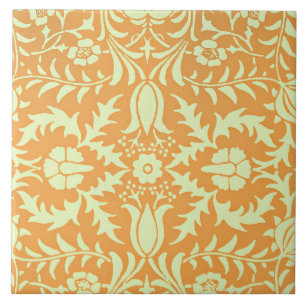 Padrão floral, desenho dourado e amarelo pastel,