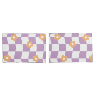 Padrão Floral do Quadro de Checkógrafos Branco Gir