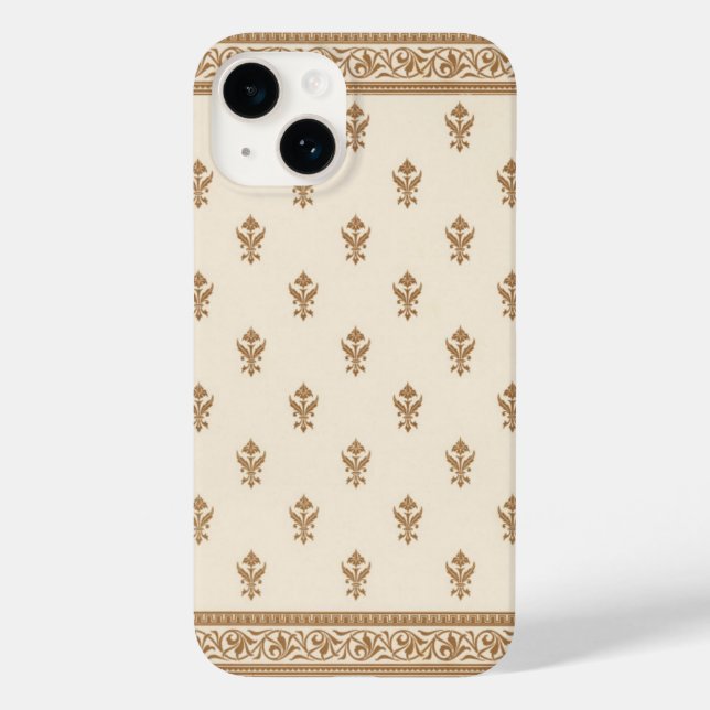 Padrão Floral Dourado (Verso)