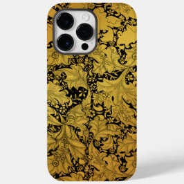 Padrão Floral Dourado Flor Oriental