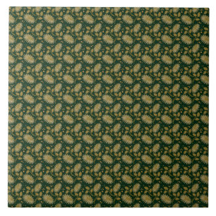 Padrão Floral Dourado Sem Costura Botânico Elegant