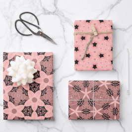 Padrão Floral e Estrelado Elegante em Tom Esmagado